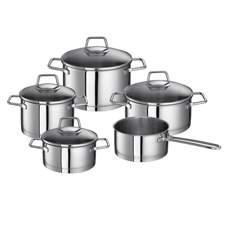 Schulte Ufer Wega 5 Pieces Stainless Steel Cookware Set & Reviews